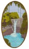 Hawaiian Waterfall Scene