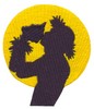 Figure with Conch Shell Silhouette