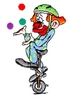 Clown on Unicycle