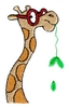 Giraffe with Glasses