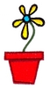 Single Flower in Pot