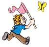 Child Chasing Butterfly