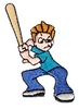 Boy Playing Baseball