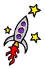 Rocket and Stars