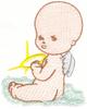 Sitting Baby Angel