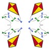 Four Large Kites (Square Hoop)