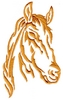 Horse Head Line drawing