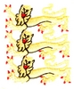 Three Regal Lions
