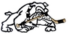 Bulldog with Hockey Stick - larger