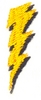 3-D Lightning Bolt