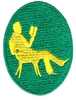 "Man Reading, Oval - larger"