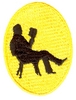 Man Reading Oval - Smaller