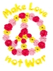 Flower Peace Sign (Make Love not War)