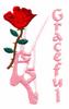 Graceful Ballet Shoes and Rose