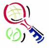Tennis Ball and Raquet - small