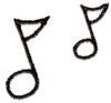 Two Flying Eighth Notes