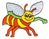 Waving Bee Character