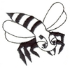 Bee flying