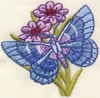 Butterfly Floral 1 (Micro-embroidery)
