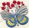 Butterfly Floral 2 (Micro-embroidery)