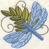 Dragonfly Leaf (Micro-embroidery)