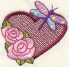 Heart and Roses (Micro-embroidery)