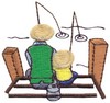 Fishing Buddies (Micro-embroidery)