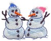 Snow Couple (Micro-embroidery)