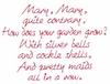 Mary, Mary  Text
