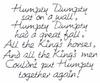 Humpty Dumpty Text