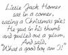 Little Jack Horner Text