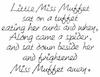 Little Miss Muffet Text
