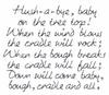 Hush-A-Bye-Baby Text