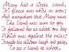Mary Had a Little Lamb Text