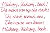 Hickory, Dickory, Dock Text