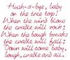 Hush-A-Bye-Baby Text