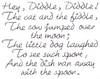 Hey Diddle Diddle Text