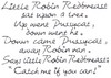 Little Robin Red Breast Text