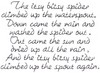 Itsy, Bitsy Spider Text