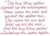 Itsy, Bitsy Spider Text