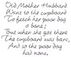 Old Mother Hubbard Text
