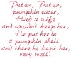 Peter, Peter, Pumpkin Eater Text