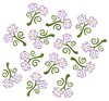 Floral Cluster (Square Hoop)
