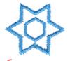 Mini Six Point Star Outline