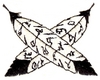 "Indian Feathers, crossed"