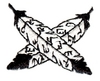"Indian Feathers, crossed -smaller"