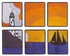Large Sunset Window Scene (Square Hoop)
