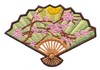Japanese Fan ( Plum Blossom )