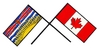 British Columbia & Canada Flags
