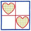Two Hearts Quilt Square